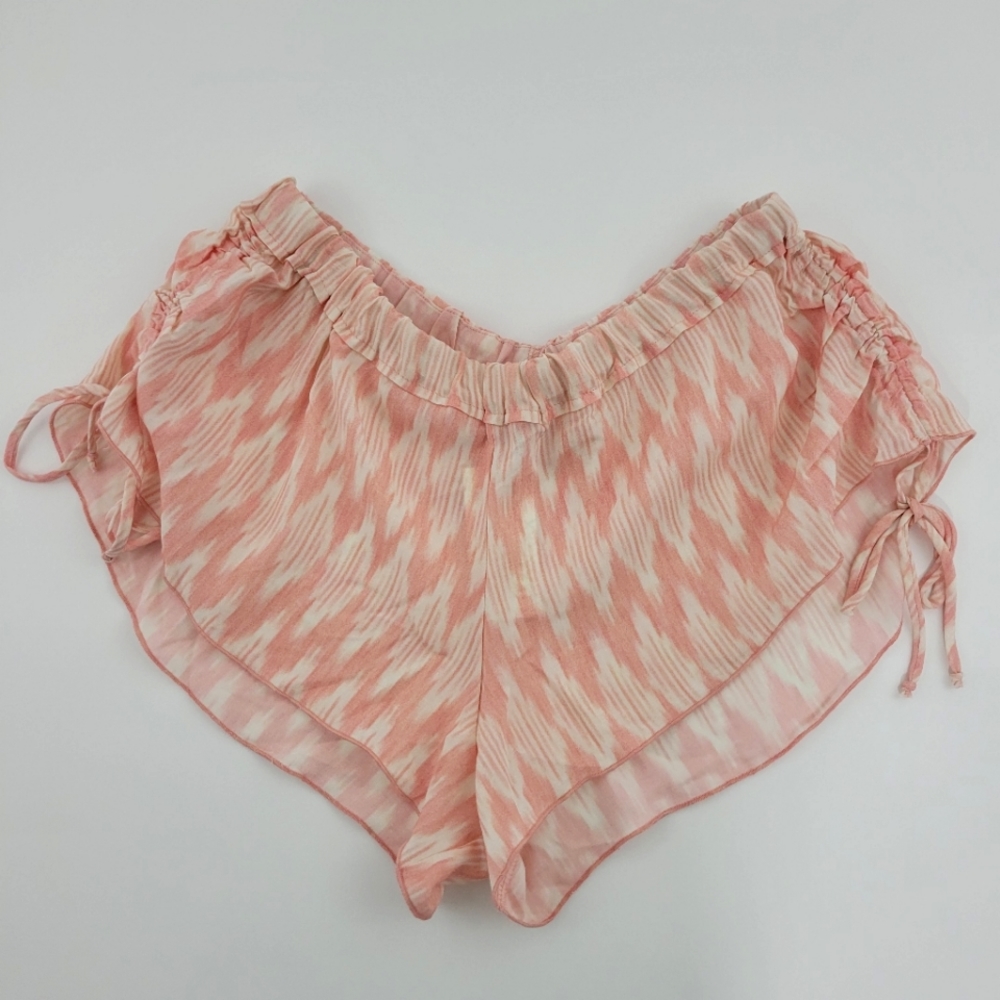 Eberjey Carmelita Morgan Mamey Printed Voile Lounge Sleep Short Size S/M